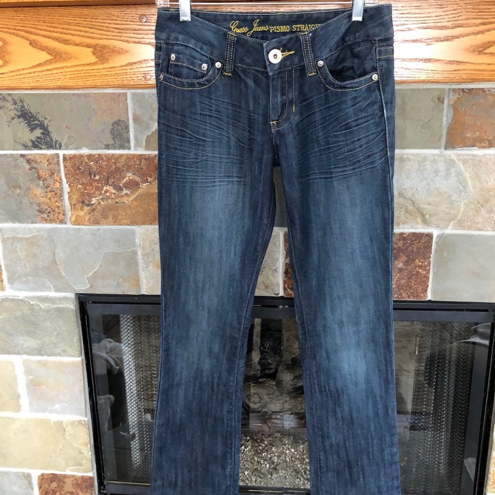 GUESS Pismo Straight Boot Cut Jeans, 27” X 33” EUC